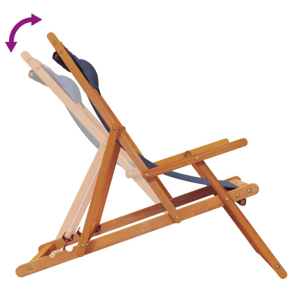 Sillas de playa plegables 2 unidades tela