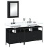 Juego de muebles de baño 3 pzas madera contrachapada