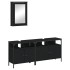 Juego de muebles de baño 3 pzas madera contrachapada