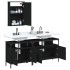 Juego de muebles de baño 3 pzas madera contrachapada