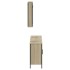 Set de muebles de baño 3 pzas madera contrachapada roble