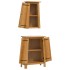 Conjunto de muebles de baño 2 piezas madera maciza de