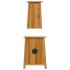 Conjunto de muebles de baño 2 piezas madera maciza de