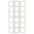 Biombo separador de 3 paneles madera maciza Paulownia