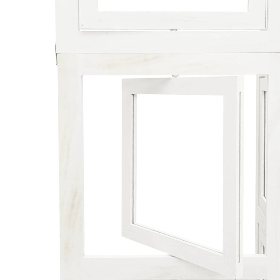 Biombo separador de 5 paneles madera maciza Paulownia