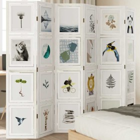 Biombo separador de 6 paneles madera maciza Paulownia