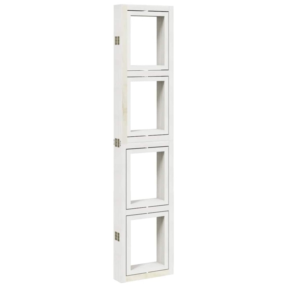 Biombo separador de 6 paneles madera maciza Paulownia