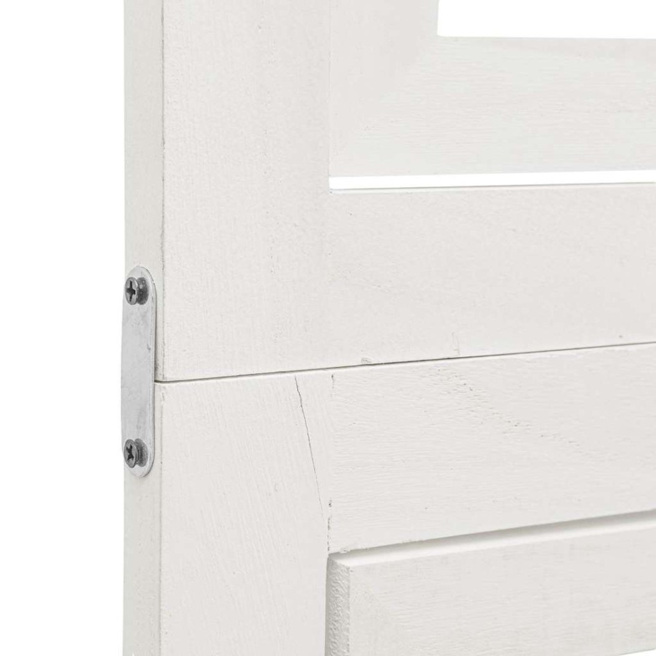 Biombo separador de 6 paneles madera maciza Paulownia