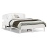 Estructura de cama sin colchón madera maciza blanca 120x190