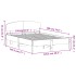 Estructura de cama sin colchón madera maciza blanca 120x190