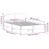 Estructura de cama sin colchón madera maciza marrón 120x190