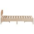 Estructura de cama sin colchón madera maciza de pino 135x190