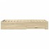 Cama con cajones madera ingeniería roble Sonoma 90x200
