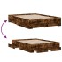 Cama con cajones madera de ingeniería roble ahumado 120x190