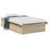 Cama con cajones madera ingeniería roble Sonoma 75x190