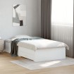 Cama con cajones madera de ingeniería blanca 75x190 cm