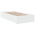 Cama con cajones madera de ingeniería blanca 75x190