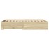 Cama con cajones madera de ingeniería roble Sonoma 120x190