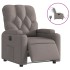 Sillón reclinable eléctrico tela gris