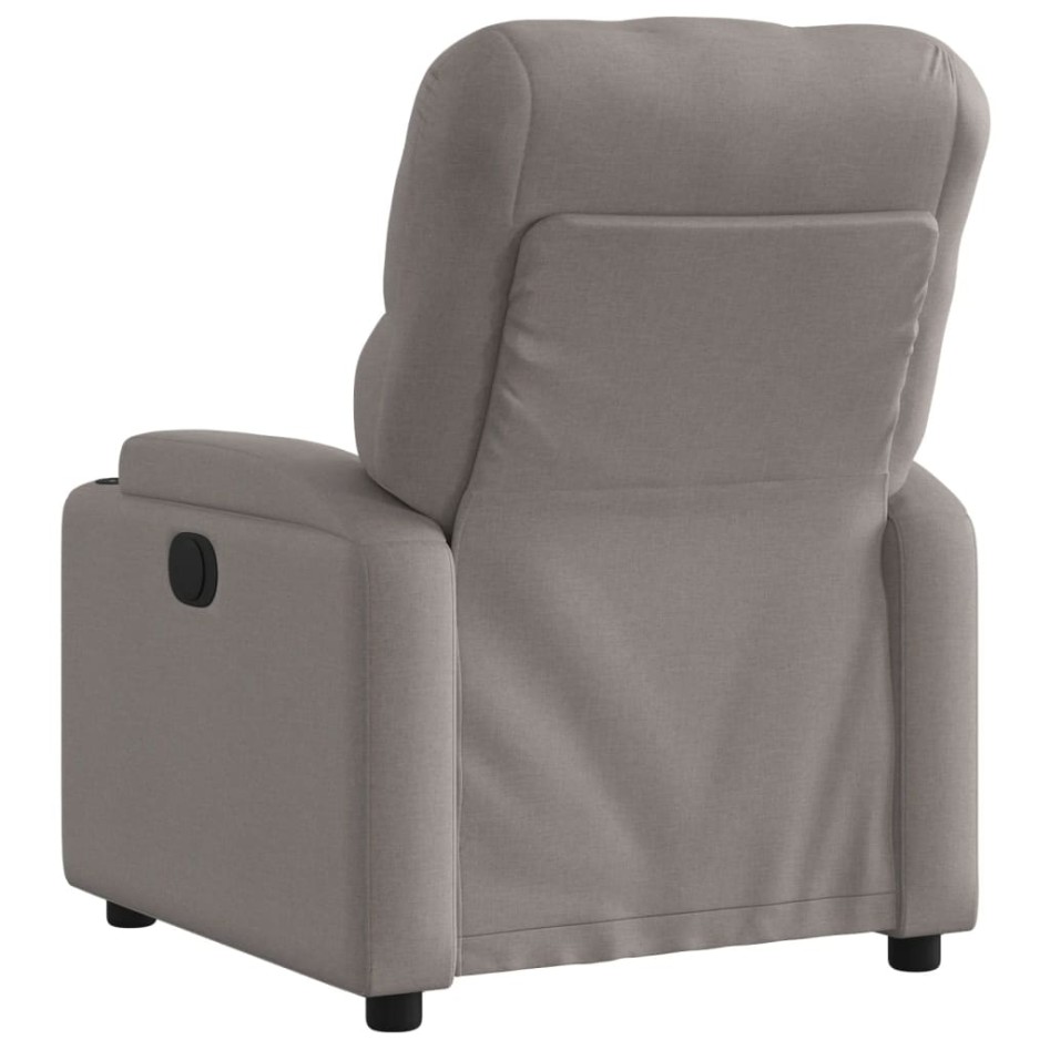 Sillón reclinable eléctrico tela gris