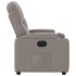 Sillón reclinable eléctrico tela gris