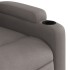 Sillón reclinable eléctrico tela gris