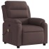 Sillón reclinable de masaje eléctrico tela marrón