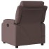 Sillón reclinable de masaje eléctrico tela marrón