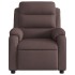 Sillón reclinable de masaje eléctrico tela marrón