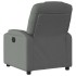 Sillón reclinable eléctrico de tela gris