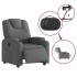 Sillón reclinable eléctrico de tela gris