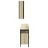 Set de muebles de baño 3 pzas madera contrachapada roble