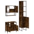 Set de muebles baño 3 pzas madera contrachapada roble