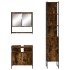 Set de muebles baño 3 pzas madera contrachapada roble