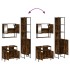 Set de muebles baño 3 pzas madera contrachapada roble