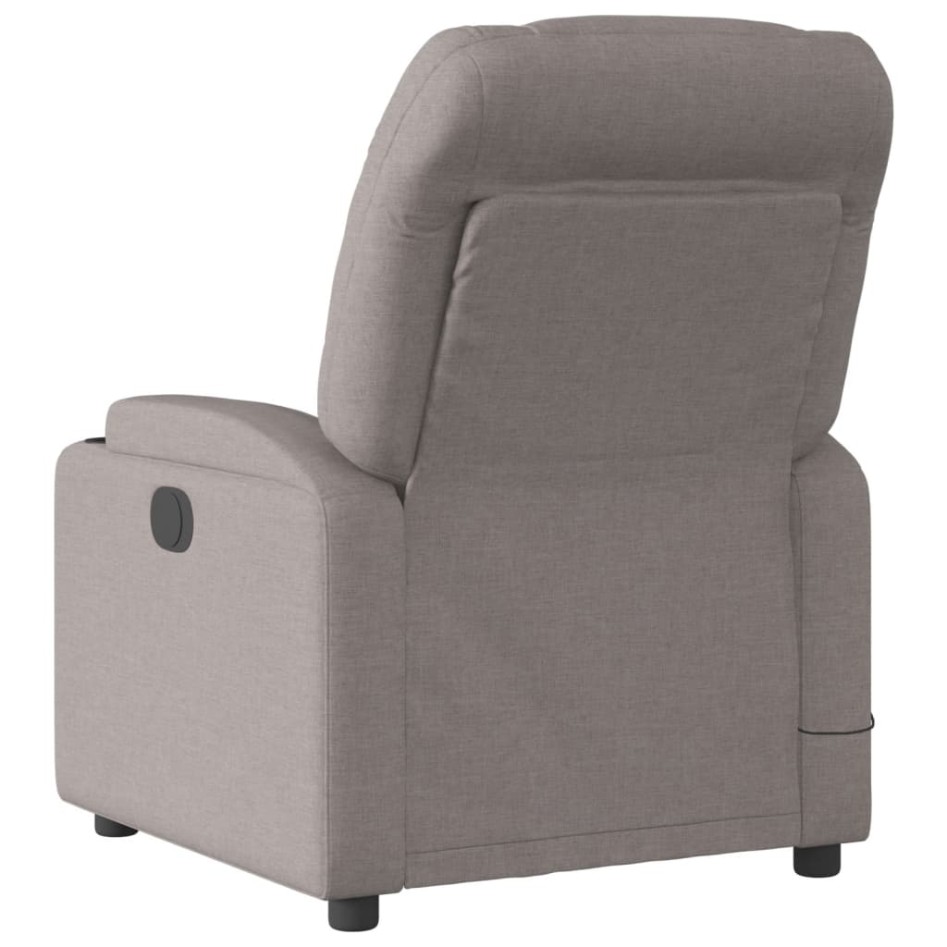 Sillón reclinable de masaje eléctrico tela gris