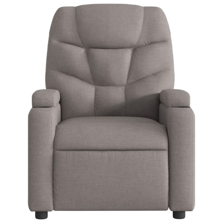 Sillón reclinable de masaje eléctrico tela gris