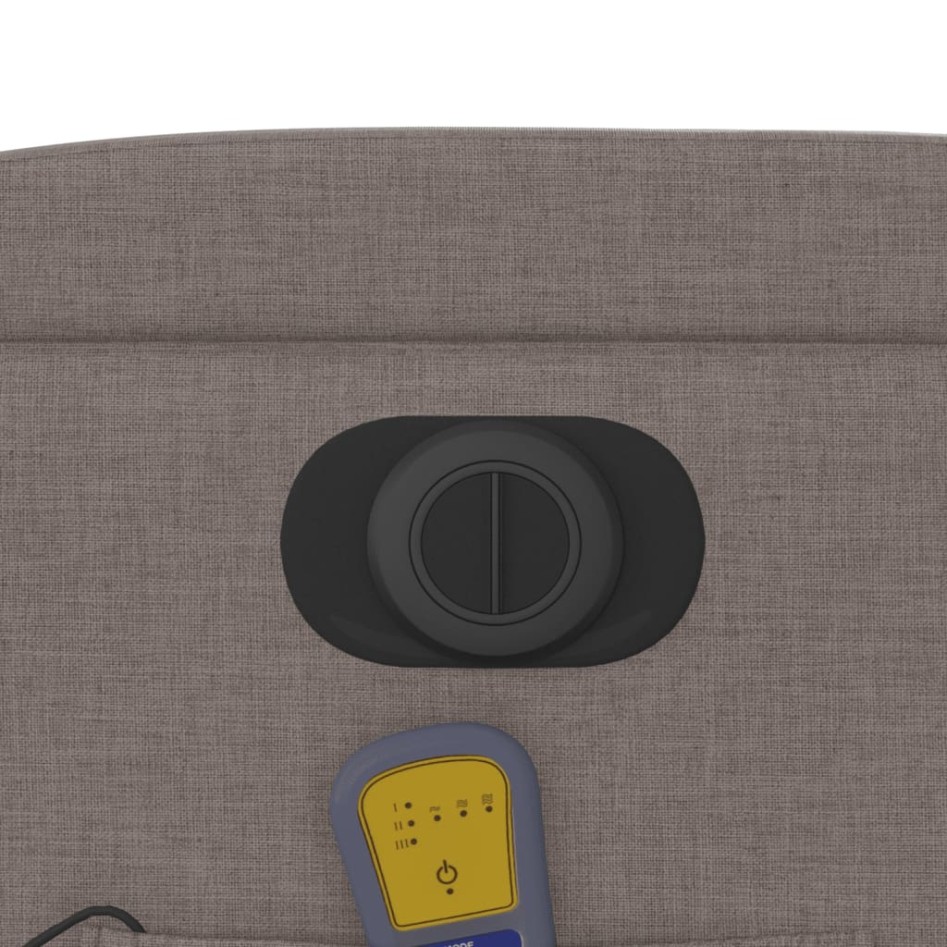 Sillón reclinable de masaje eléctrico tela gris