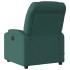 Sillón reclinable de masaje eléctrico tela verde