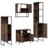 Set de muebles baño 4 pzas madera contrachapada roble