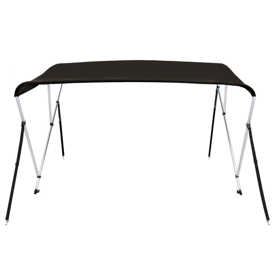 Toldo bimini de 3 arcos negro 183x180x137
