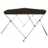 Toldo bimini de 3 arcos negro 183x180x137