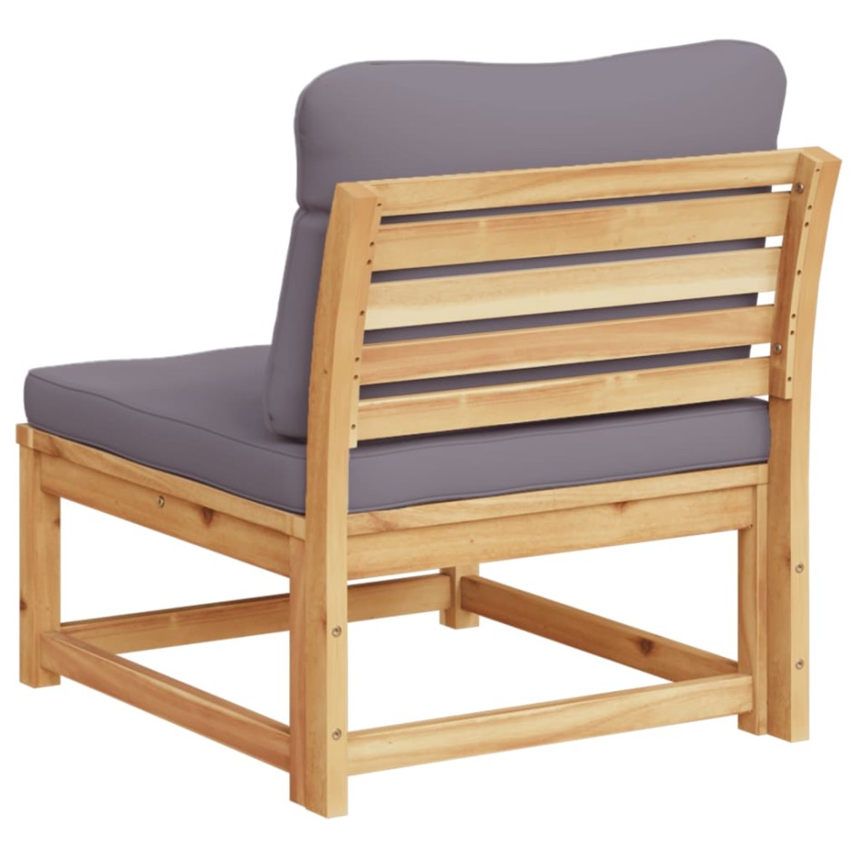 Sofá de jardín con cojines madera maciza