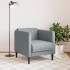 Sillón de tela gris