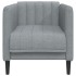 Sillón de tela gris