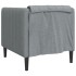 Sillón de tela gris