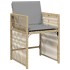 Sillones jardín con cojines 4 uds ratán sintético beige