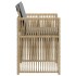Sillones jardín con cojines 4 uds ratán sintético beige