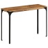 Mesa consola madera maciza de mango y hierro 110x35x76
