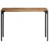 Mesa consola madera maciza de mango y hierro 110x35x76